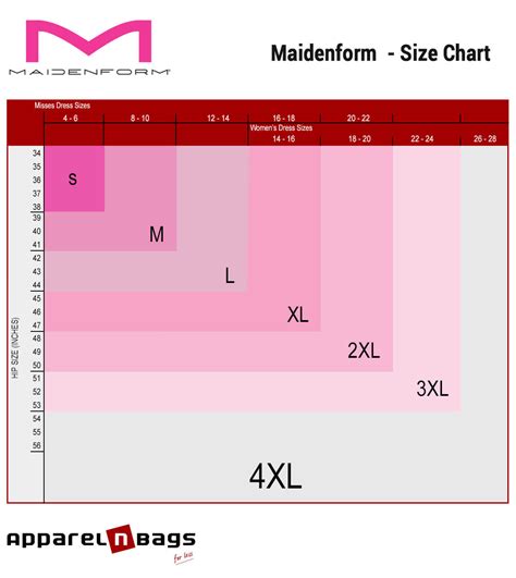 maidenform underwear sizing